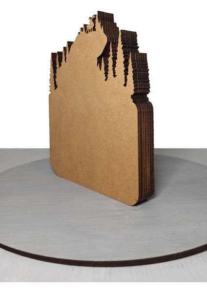 Ahşap Mdf Çok Katmanlı Fotoğraf Makinesi Manzara Dekoratif Obje fırsatları