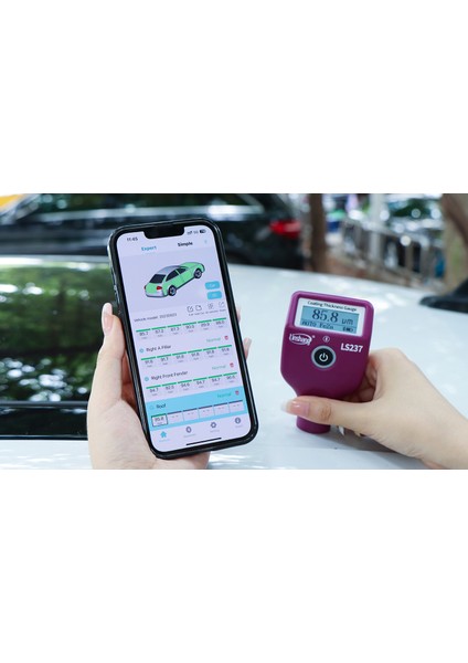 LS237 Bluetooth'lu Şarj'lı Boya Ölçüm Cihazı