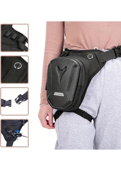 Motosiklet Bisiklet Scooter Bacak Bel Çantası Yürüyüş Eşya Outdoor Çanta