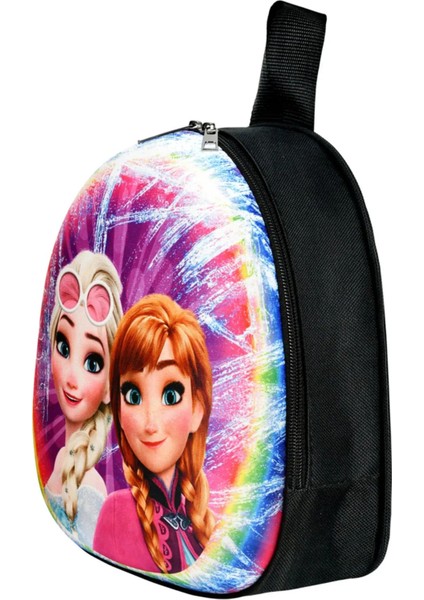 3D Kabartmalı Frozen Elsa Anaokulu Kreş Ve Günlük Kullanım Sırt Çantası 2-6 Yaş
