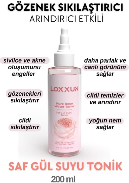 Saf Gül Suyu Tonik Etkili 100 ml