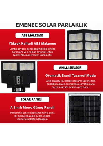 1500W Güneş Enerjili LED Aydınlatma | Solar Aydınlatma | Solar Lamba | Solar Bahçe Armatür