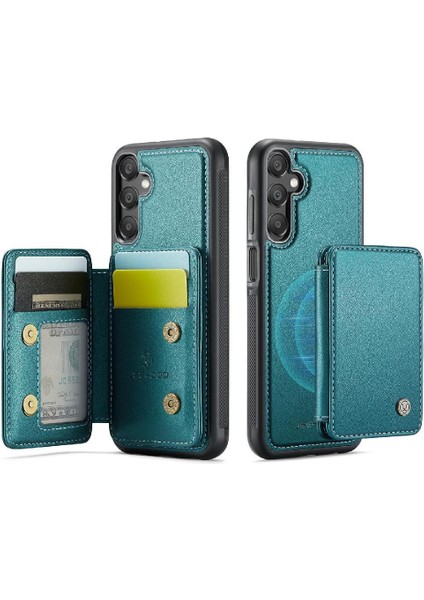 Samsung Galaxy A15 Manyetik Rfıd Engelleme Standı Fonksiyonu Cüzdan (Yurt Dışından)