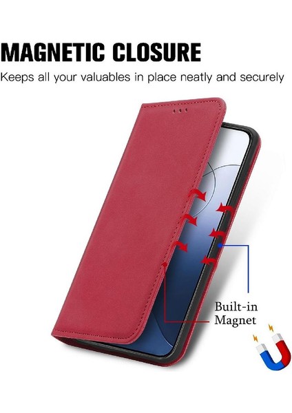 Xiaomi 14T Pro Için Flip Case Basit Iş Cüzdan Darbeye Kapak Çevirin (Yurt Dışından) modelleri