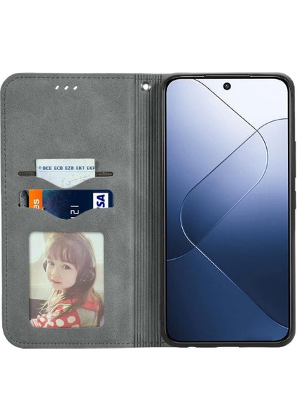 Xiaomi 14T Pro Için Flip Case Basit Iş Cüzdan Darbeye Kapak Çevirin (Yurt Dışından) indirimleri