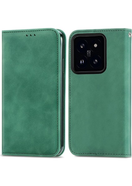 Xiaomi 14T Deri Kılıf Için Flip Case Basit Iş Darbeye Cüzdan (Yurt Dışından) modelleri