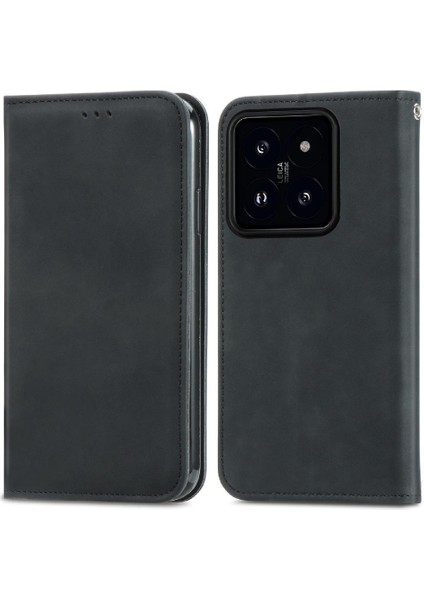 Xiaomi 14T Deri Kılıf Için Flip Case Basit Iş Darbeye Cüzdan (Yurt Dışından) modelleri