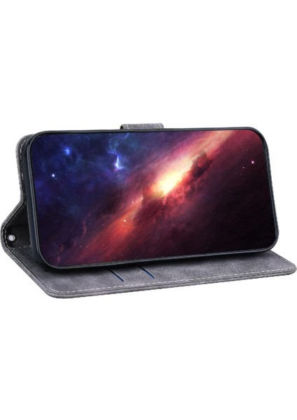 Onur X6B Flip Folio Premium Pu Deri Için Flip Case Geometrik Kabartmalı (Yurt Dışından) fırsatları