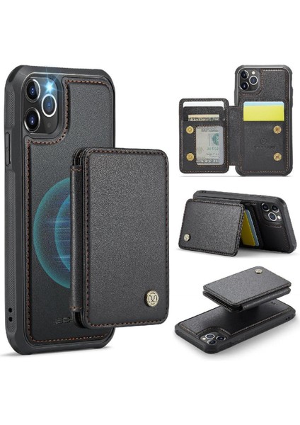 IPhone 11 Için Kılıf Pro Max Rfıd Engelleme Ayrılabilir Cüzdan Standı Fonksiyonu (Yurt Dışından)