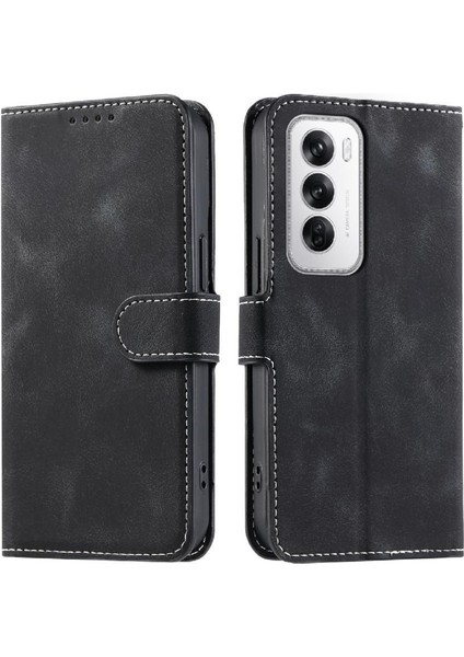 Oppo Oppo 12 5g Için Flip Case Kickstand Cüzdan Kart Yuvaları Pu Deri Bilek (Yurt Dışından) indirimleri