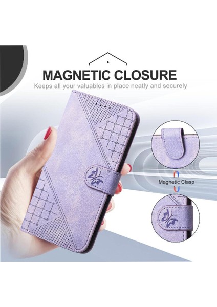 Ayrılabilir El Kayışı Kabartmalı Yüksek ile Oppo Oppo 8 Pro 5g Için Flip Case (Yurt Dışından)
