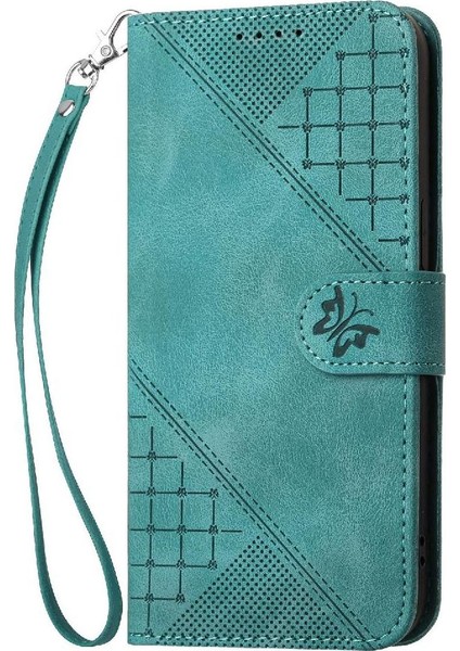 Oppo Oppo 10 5g Kabartmalı Kelebek ve Kredi Kartı Yuvası Için Flip Case (Yurt Dışından)