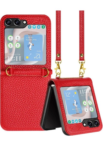 Samsung Galaxy Z Flip 6 Için Telefon Kılıfı Kart Yuvaları Tutucu Pu Deri Cüzdan (Yurt Dışından)