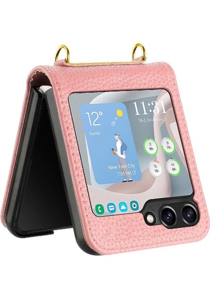 Samsung Galaxy Z Flip 6 Için Telefon Kılıfı Kart Yuvaları Tutucu Pu Deri Cüzdan (Yurt Dışından) modelleri