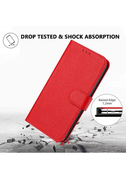 Samsung Galaxy S24 Fe Litchi Desen Kart Yuvaları Tutucu Pu Için Telefon Kılıfı (Yurt Dışından)