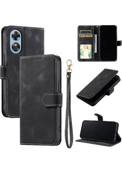 Oppo A78 4g Pu Deri Bilek Kayışı Kickstand Cüzdan Kartı Için Flip Case (Yurt Dışından) indirimleri