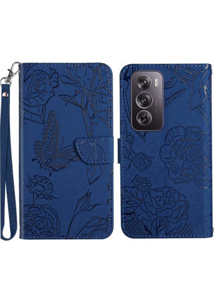 Oppo RENO12 Pro 5g Için Kılıf Bilek Kayışı Pu ile Darbeye Deri Kılıf (Yurt Dışından)