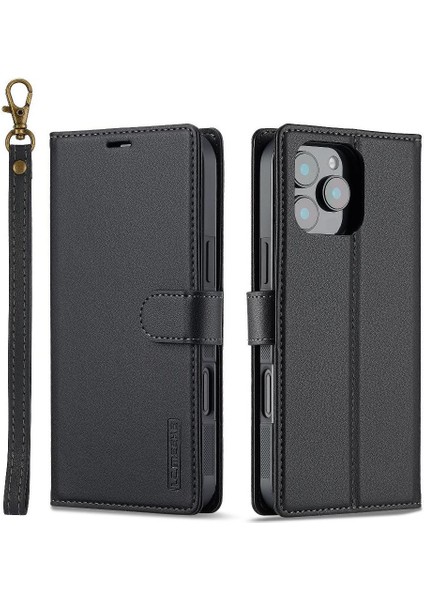 IPhone 16 Için Flip Case Pro Max Ayrılabilir 2 1 Cüzdan Kılıf Kickstand Pu (Yurt Dışından)