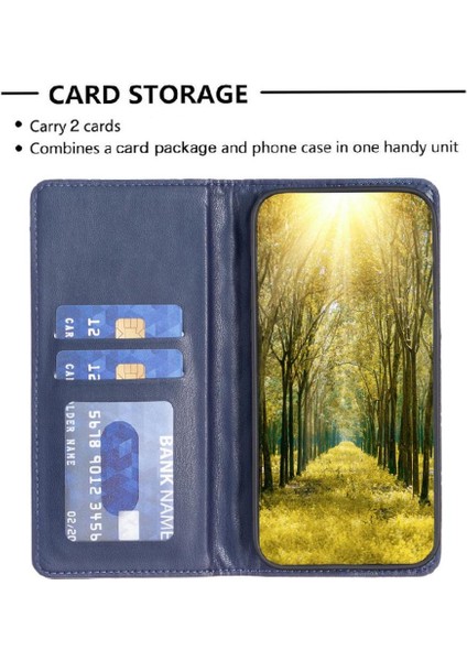 IPhone 13 Için Flip Case Pro Max Manyetik Kapatma Darbeye Kart Yuvaları (Yurt Dışından)