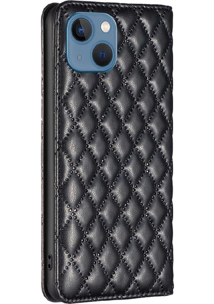 IPhone 13 Için Flip Case Darbeye Manyetik Kapatma Kart Yuvaları Tutucu Tam (Yurt Dışından)