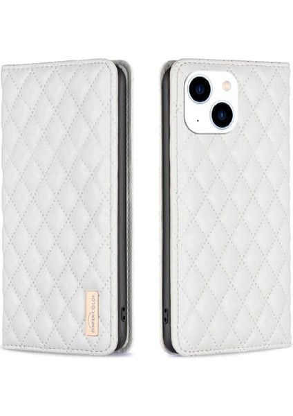 IPhone 14 Için Flip Case Manyetik Kapatma Cüzdan Tam Koruma Darbeye (Yurt Dışından)