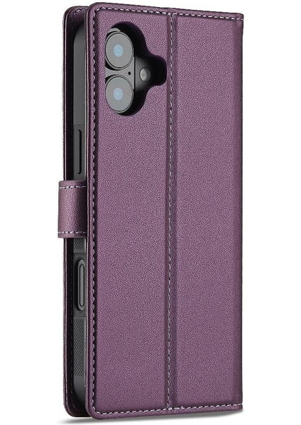 IPhone 16 Için Flip Case Ayrılabilir 2 1 Cüzdan Kılıf Pu Deri Kickstand (Yurt Dışından) fırsatları