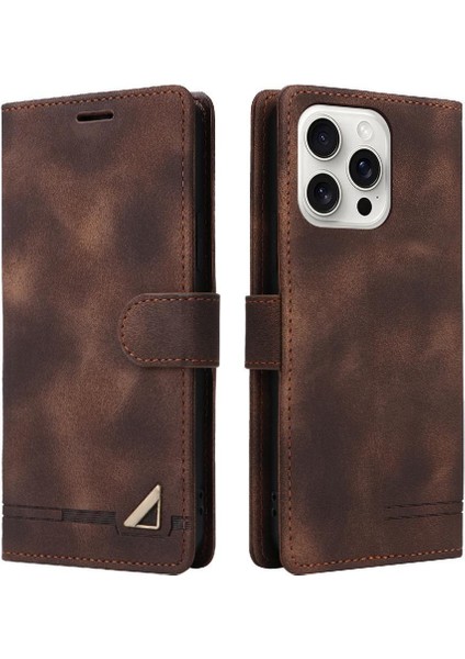 IPhone 16 Için Flip Case Pro Max Cüzdan Basit Iş Darbeye Çevir (Yurt Dışından)