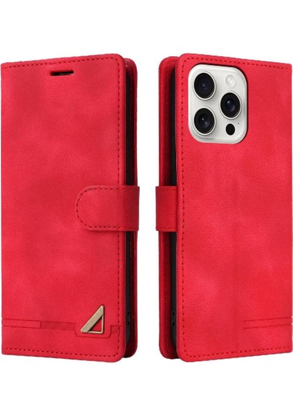 IPhone 16 Için Flip Case Pro Darbeye Cüzdan Deri Kılıf Kapak Çevirin (Yurt Dışından)