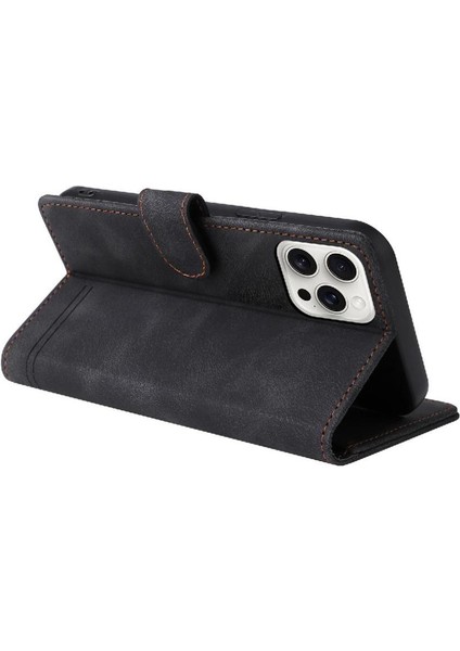 IPhone 16 Için Flip Case Pro Max Cüzdan Basit Iş Darbeye Çevir (Yurt Dışından)