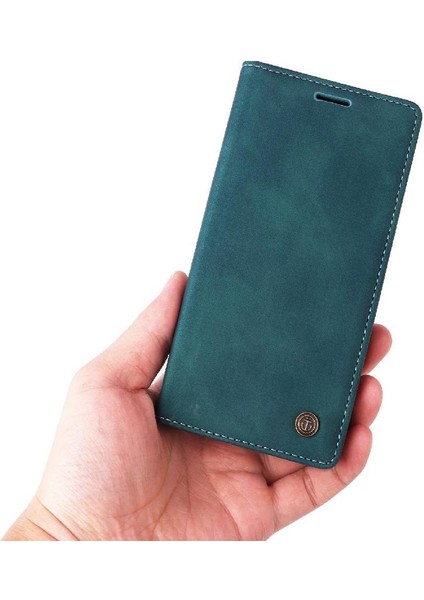 IPhone 16 Için Flip Case Pro Max Cüzdan Basit Iş Deri Kılıf Flip (Yurt Dışından)