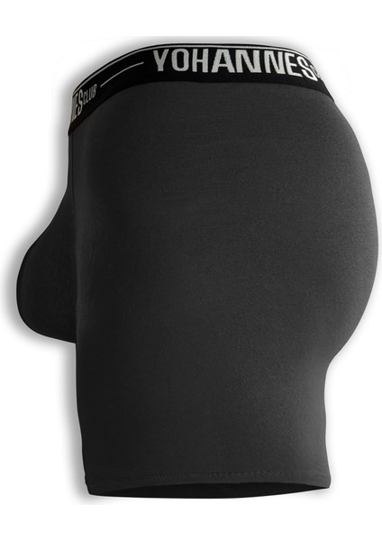 Yohannesclub,erkek, Özel Bölmeli Pamuklu Boxer,antrasit, 3'lü Paket fırsatları