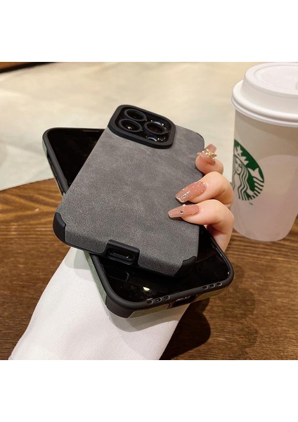 Apple iPhone 15 ile Uyumlu Suni Süet Kamera Korumalı Tiger Case fırsatları