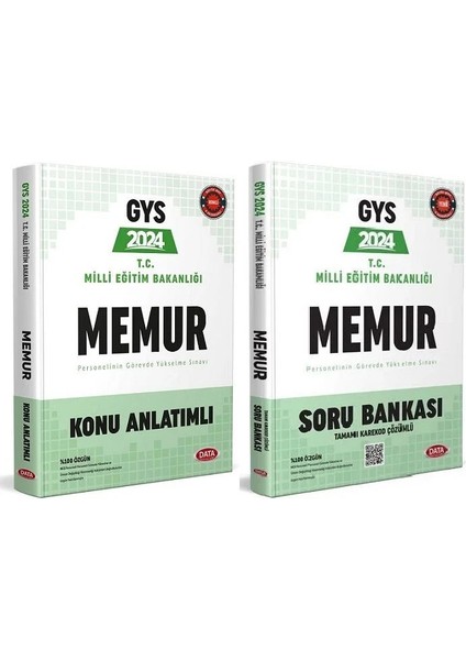 Data 2024 Gys Meb Memur Konu + Soru 2 Li Set Görevde Yükselme Data Yayınları