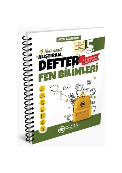 Çanta Yayınları Fen Bilimleri 5. Sınıf Alıştıran Defter