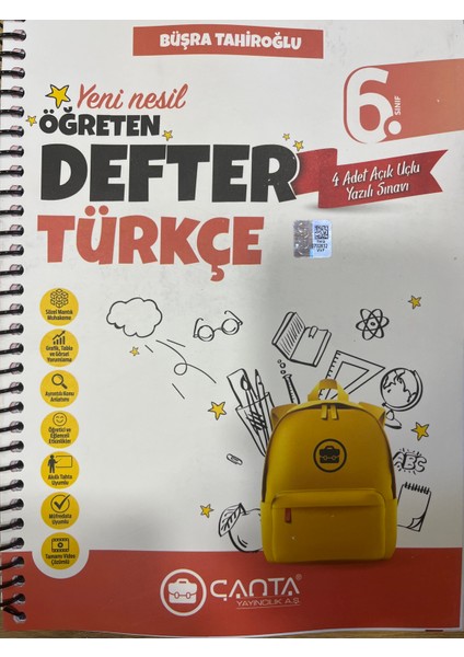 6. Sınıf Türkçe Öğreten Defter