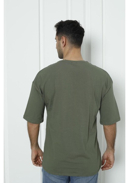 Erkek Baskılı Oversize T-Shirt 3 Lu Set Mıxcolor