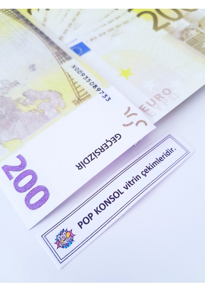 Pop Konsol 200 Adet Euro Geçersiz Para Parti Şaka Düğün Için Karışık Yabancı Para