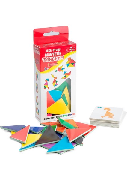 Diytoy Tangram Zeka Oyunu Puzzle Buzdolabı Magnet Eğitici Oyuncak Seti