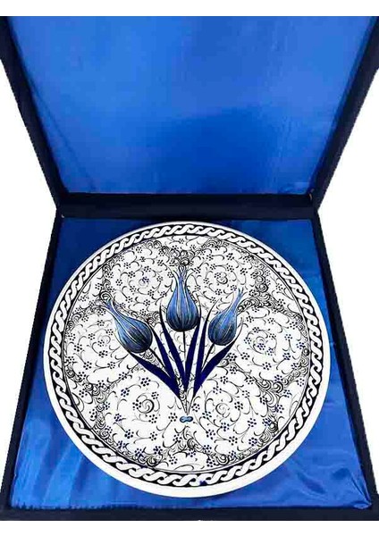 3 Anemon, 30CM Iznik Çini Tabak