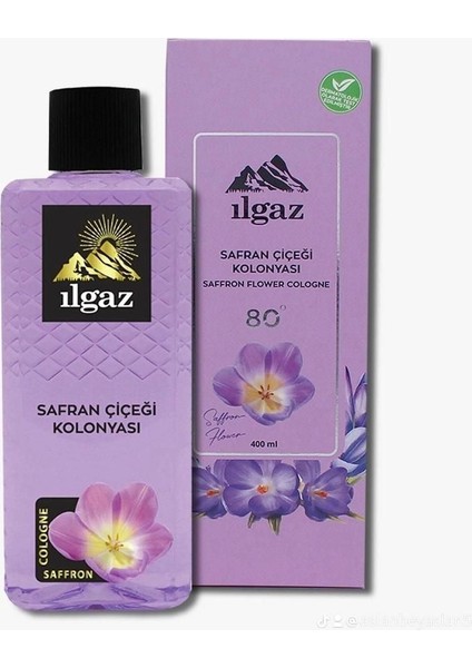 Kolonya 80 Derece Elegance Serisi Safran Çiçeği  Kolonyası 400 ml