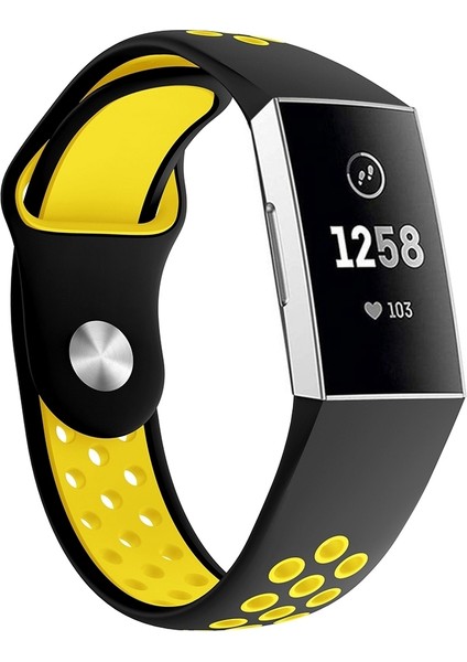 Fit Charge 3 Sarı Için Silikon Saat Bandı (Yurt Dışından)