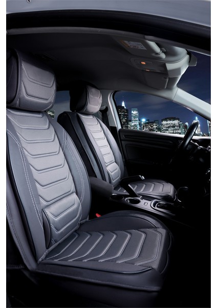 ford Focus 4 Lüx Oto Koltuk Kılıfı Ön Arka Takım Eagle Serisi Füme