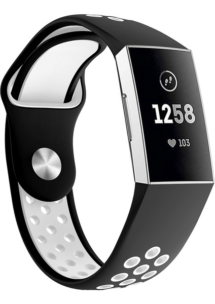 Fit Charge 3 Beyaz Için Silikon Saat Kordonu (Yurt Dışından)