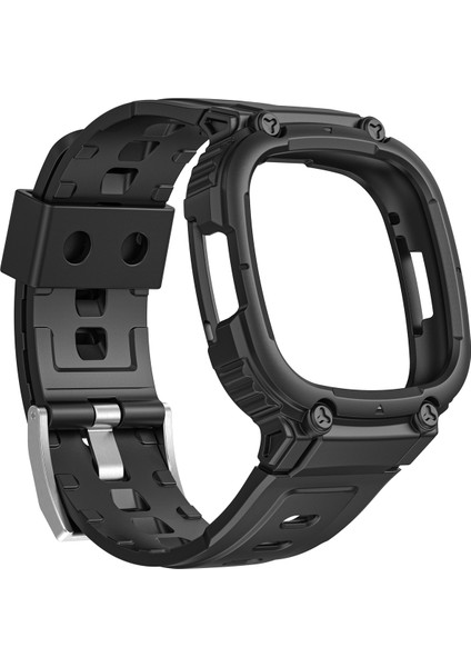 Fitbit Versa 4/3 / Sense 2 / Sense 1 Siyah Için Tpu Saat Bandı (Yurt Dışından)