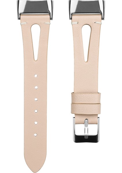 Fitbit Charge 5 Kayısı Için Sivri Kuyruk Deri Kayış (Yurt Dışından)