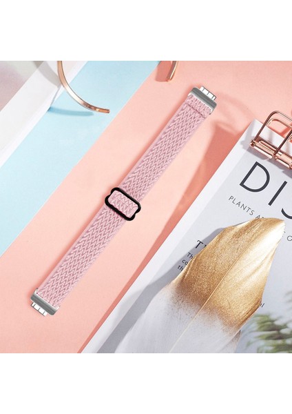 Fitbit Inspire 3 Pembe Için Dalga Örgülü Naylon Kayış (Yurt Dışından) fiyatları