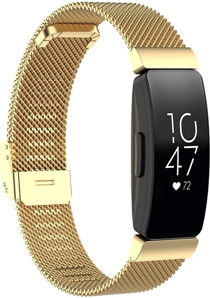 Fit Inspire / Inspire Hr / Ace 2 Gold Için Paslanmaz Çelik Metal Örgü Bilek Kayışı (Yurt Dışından)