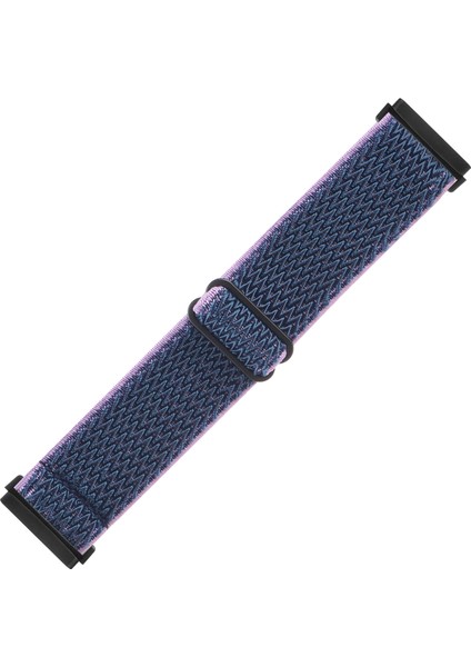 Fitbit Versa 4 / Sense 2 Gece Mavisi Için Naylon Saat Kordonu (Yurt Dışından)