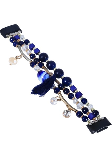 Fit Charge 5 Mavi Için Yuvarlak Boncuklu Zincir Saat Bandı (Yurt Dışından) modelleri