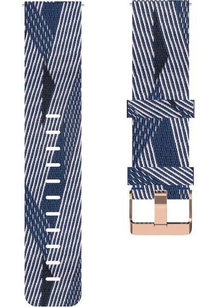 Kanvas Saat Kordonu Mavi Beyaz Çizgili (Yurt Dışından) fırsatları